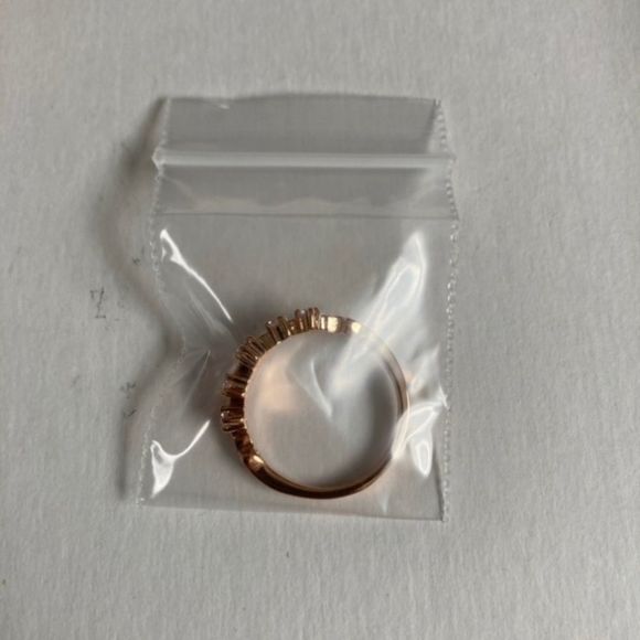 Size 8.5 Pink Sapphire Rose Gold Princess Crown Ring - Picture 7 of 7